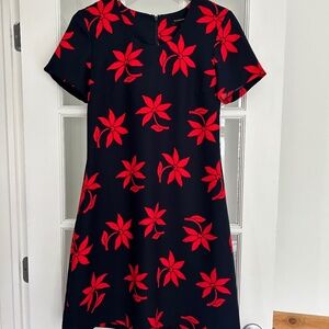 Banana Republic Navy and Red floral dress